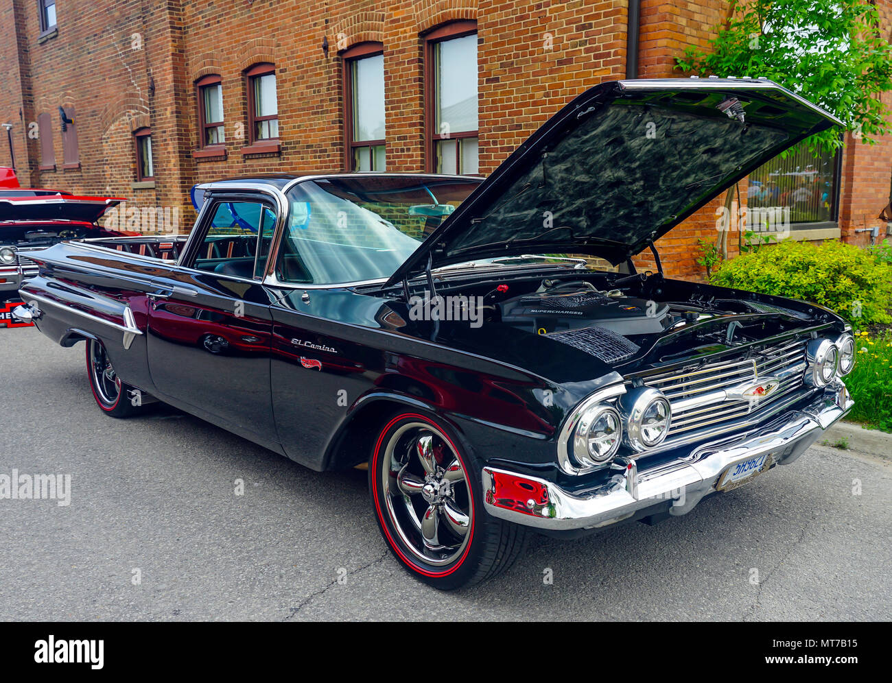 1959 Cheve Elcamino, vecchia auto d'epoca di antiquariato esposizione auto in Ontario, Canada Foto Stock