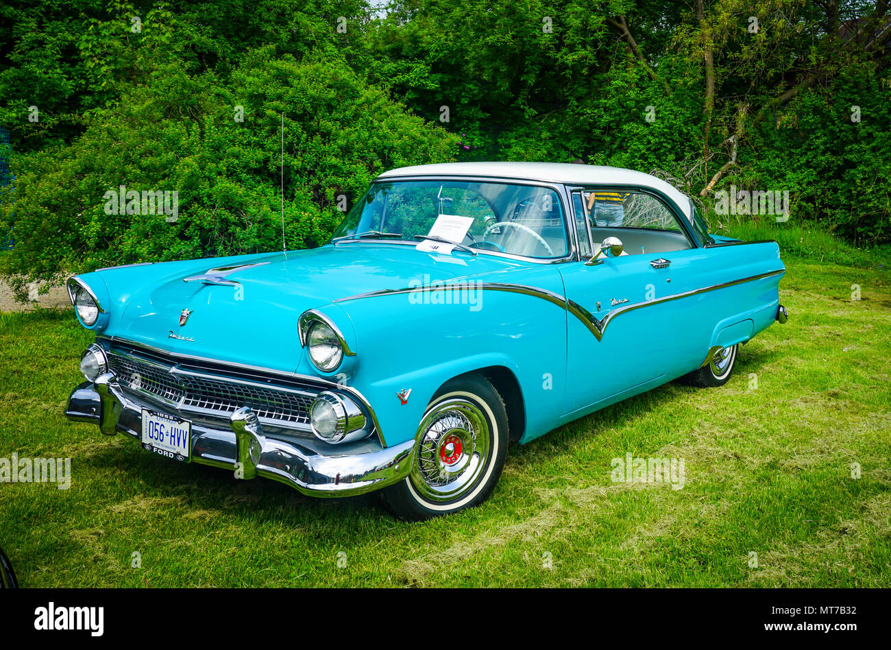 1964 Cheverolet Chevelle,vecchia auto d'epoca di antiquariato esposizione auto in Ontario, Canada Foto Stock