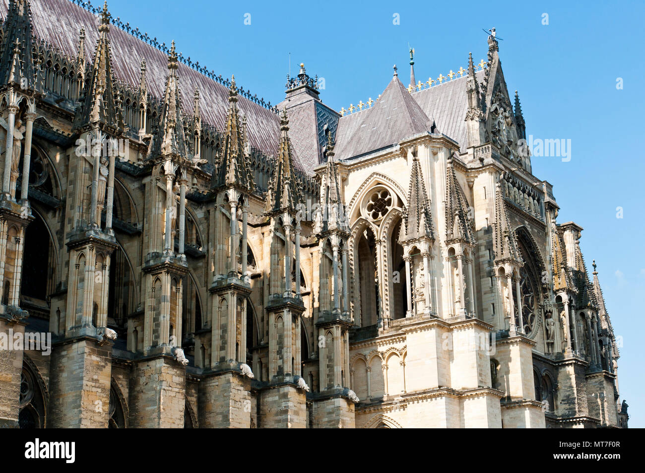 Npotre-Dame de Reims Cattedrale di Reims, Grand Est Regione, Francia Foto Stock