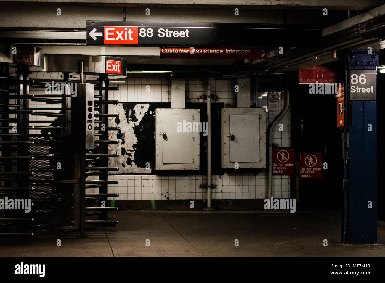 88Th Street Subway Station a Manhattan, New York City Foto Stock