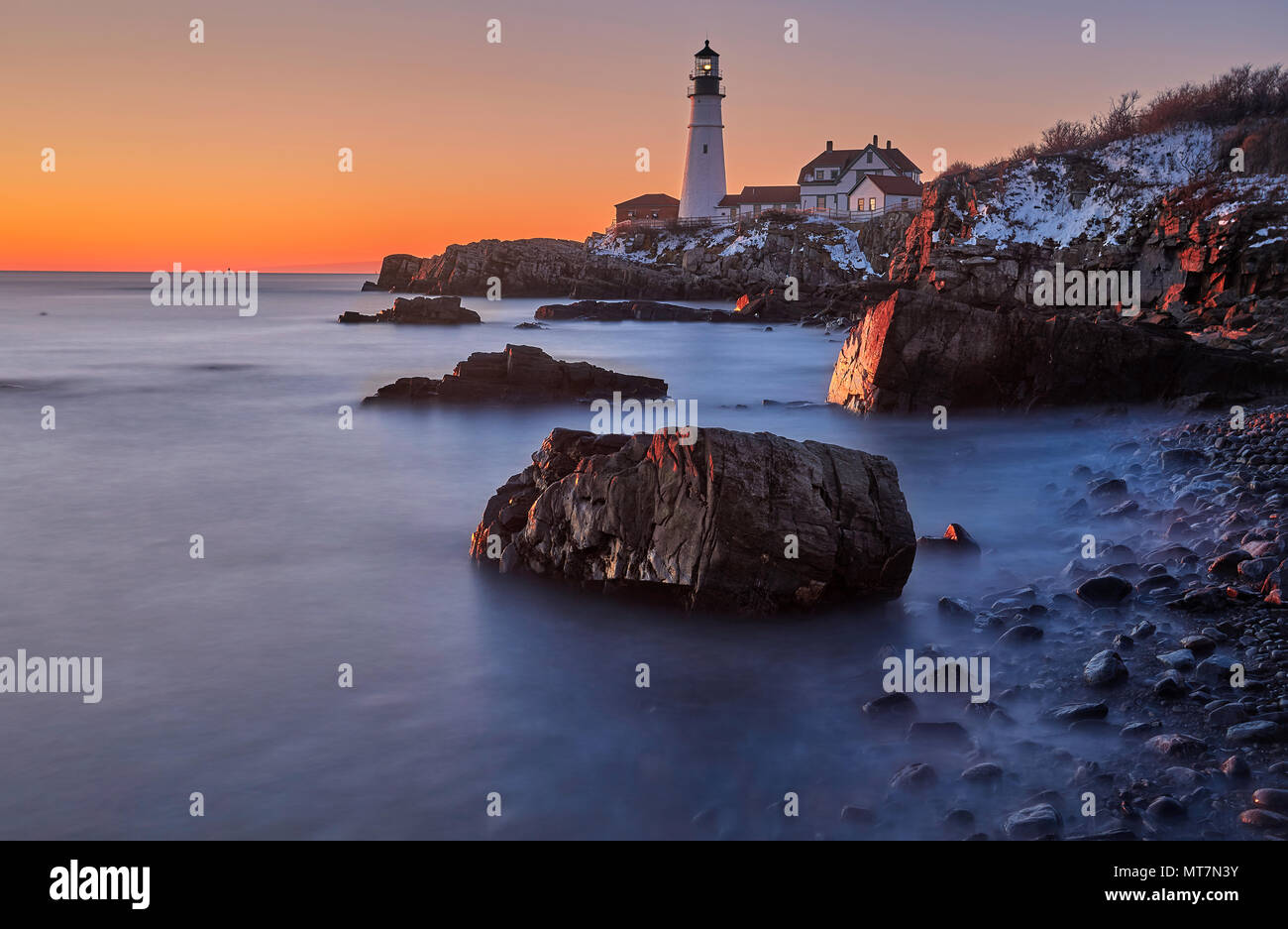 Portland Maine faro Foto Stock