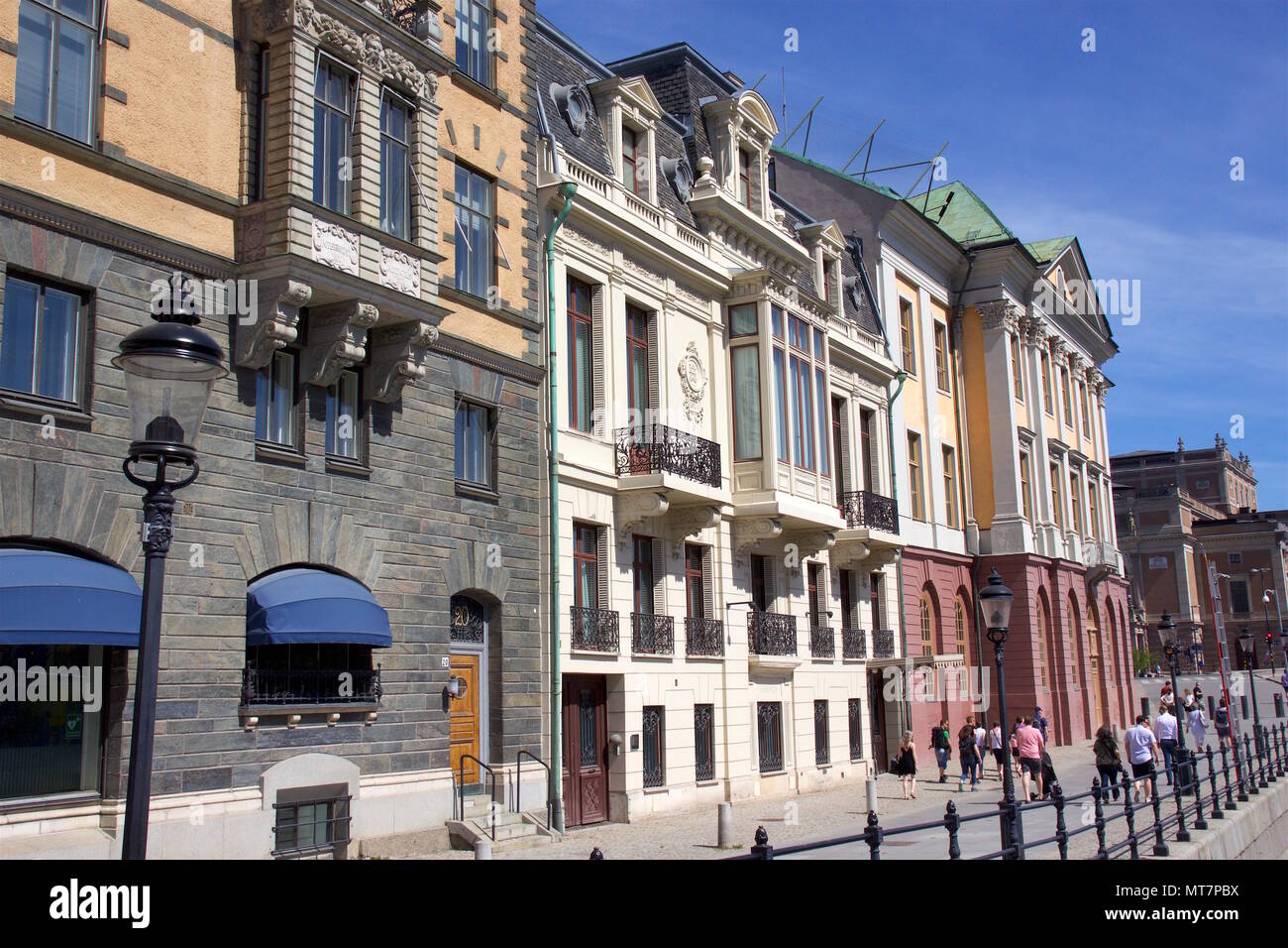 La Sager House o Sager Palace è la residenza ufficiale del Primo ministro della Svezia, situato a Strömgatan 18, Stoccolma Foto Stock