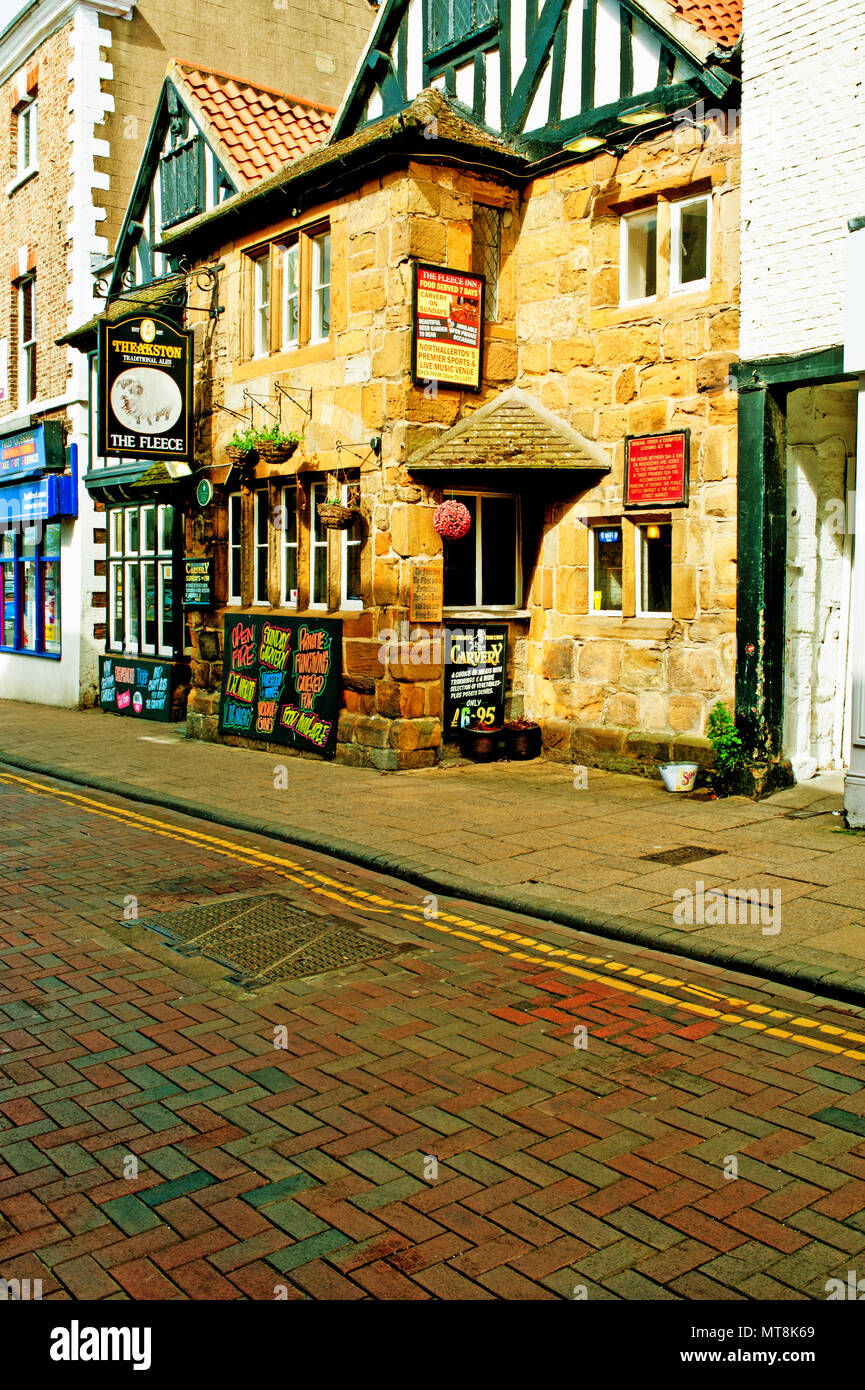 Il Vello Inn, Northallerton, North Yorkshire, Inghilterra Foto Stock