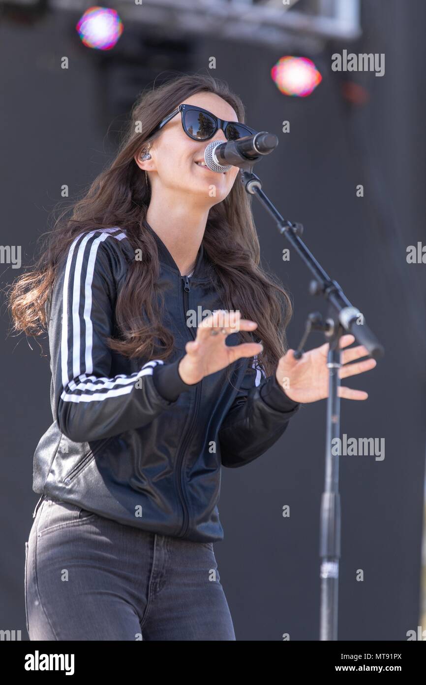 Napa California, Stati Uniti d'America. 27 Maggio, 2018. AMY SHARK BottleRock durante il Festival di Musica a Napa Valley Expo in Napa California Credit: Daniel DeSlover/ZUMA filo/Alamy Live News Foto Stock