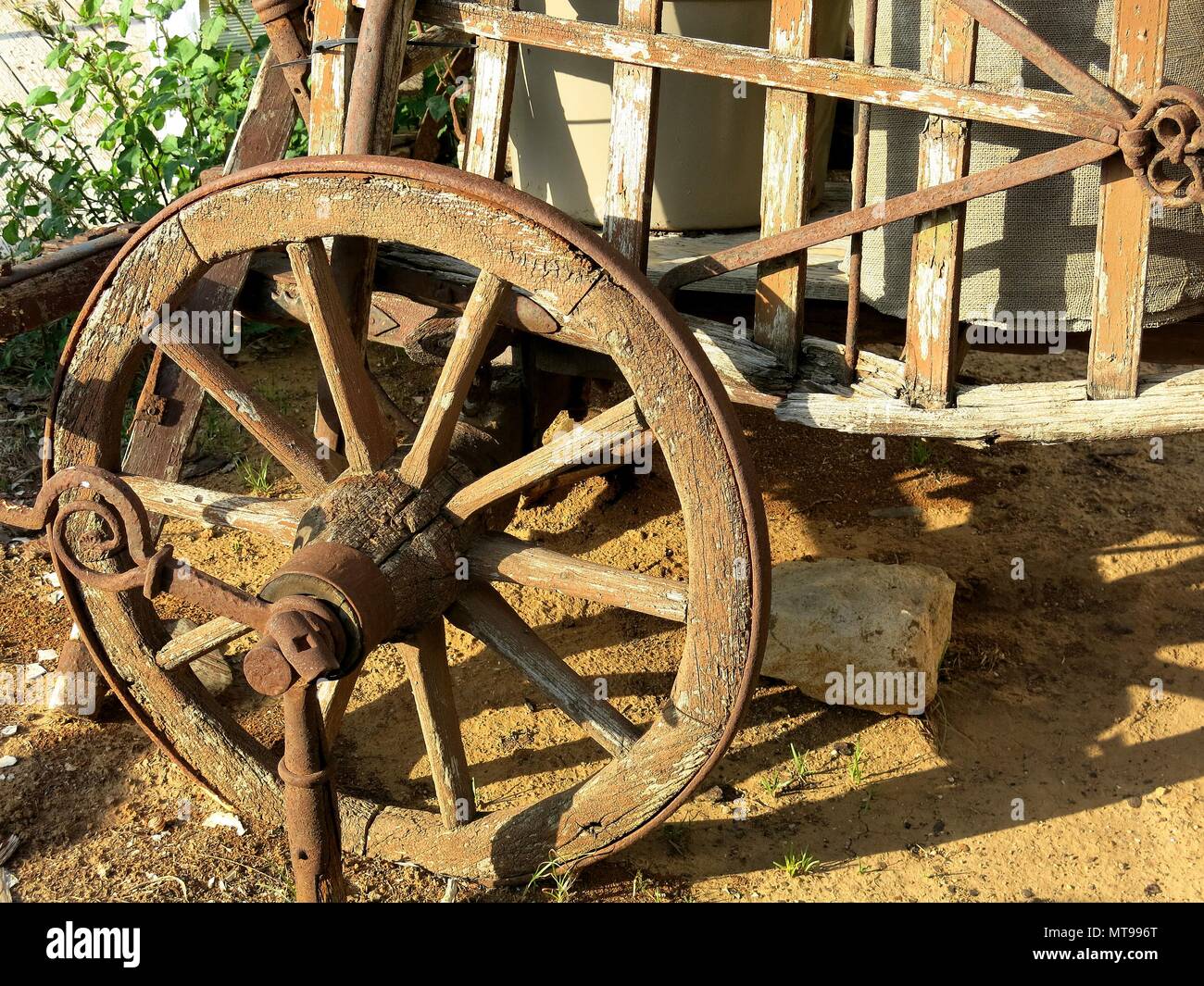 Vagone antico dilatato. Foto Stock