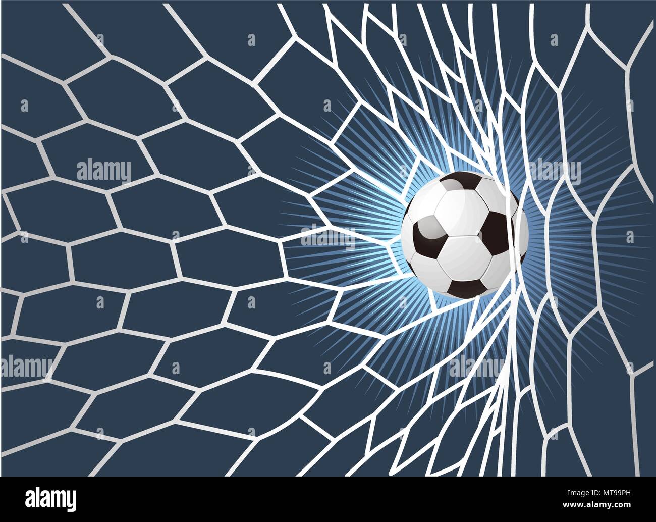 Sfondo di un pallone da calcio in griglia. il calcio Illustrazione Vettoriale