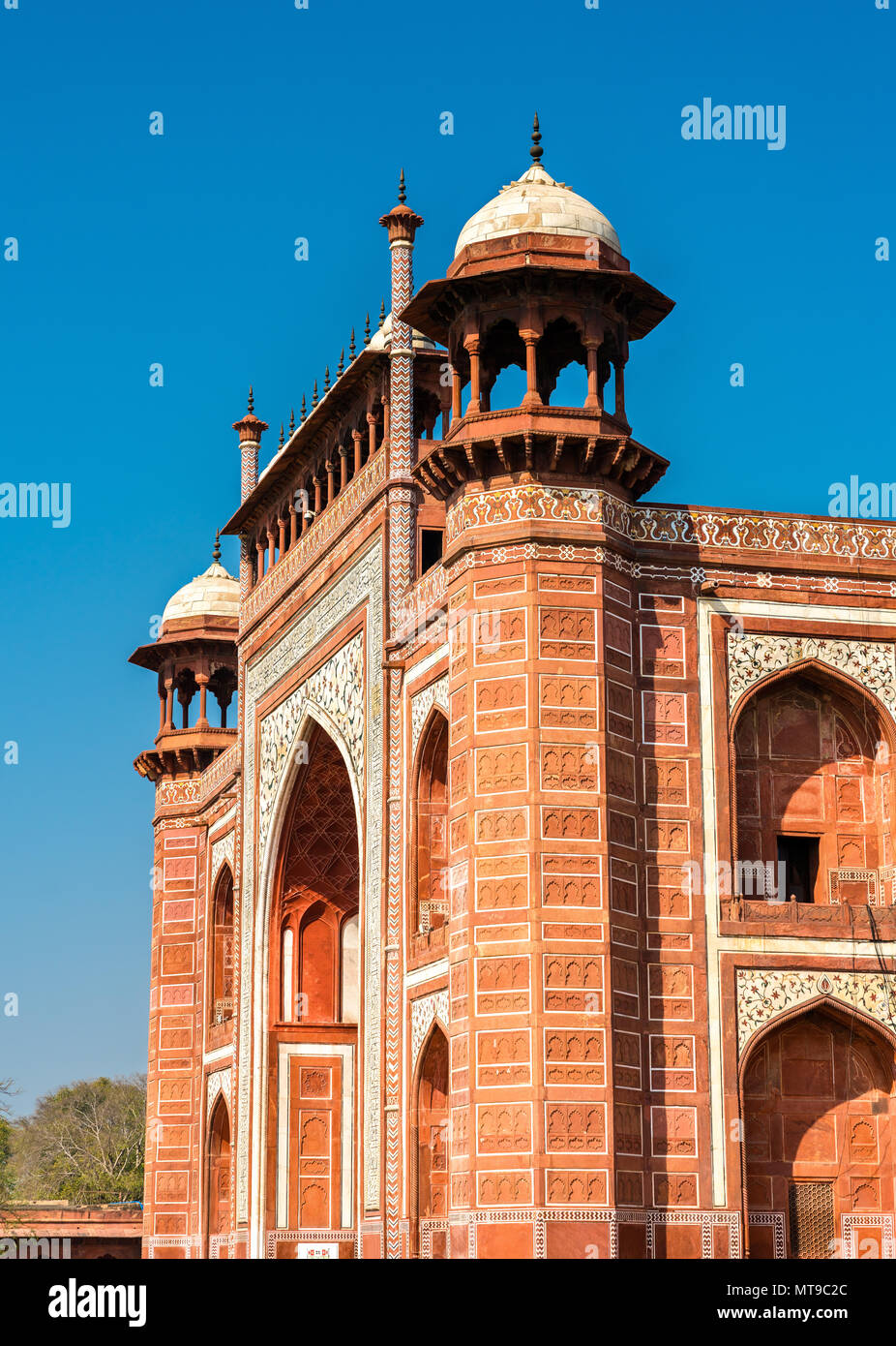 Ho Darwaza Rauza, la Grande Porta del Taj Mahal - Agra, India Foto Stock