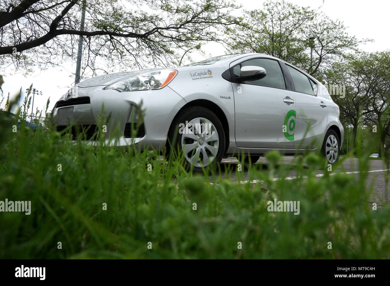 Montreal, Canada, 27 maggio,2018.Communauto car-sharing service automobile. Credit:Mario Beauregard/Alamy Live News Foto Stock