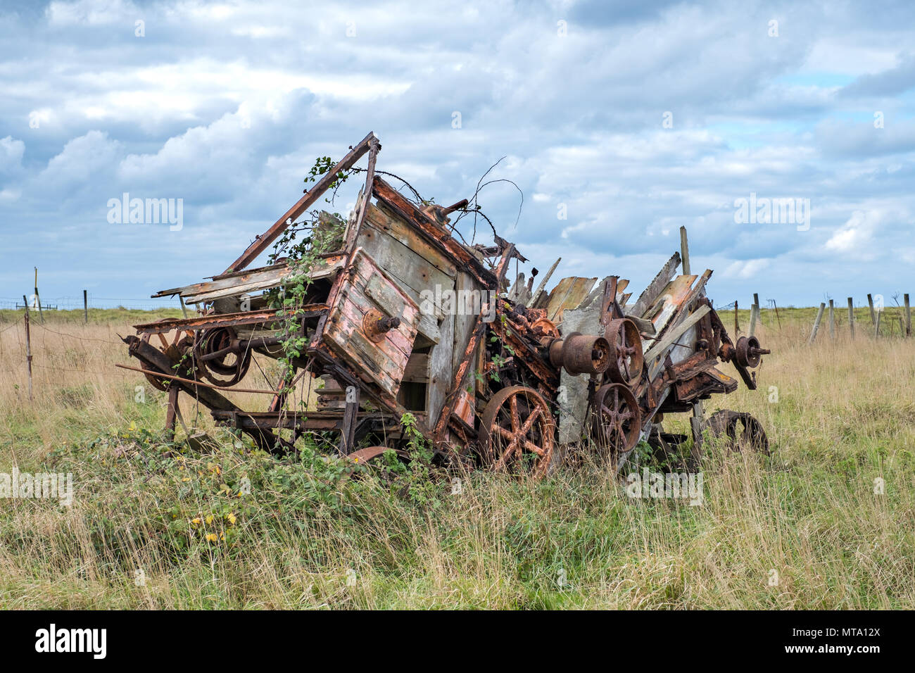 Vecchie attrezzature agricole Foto Stock