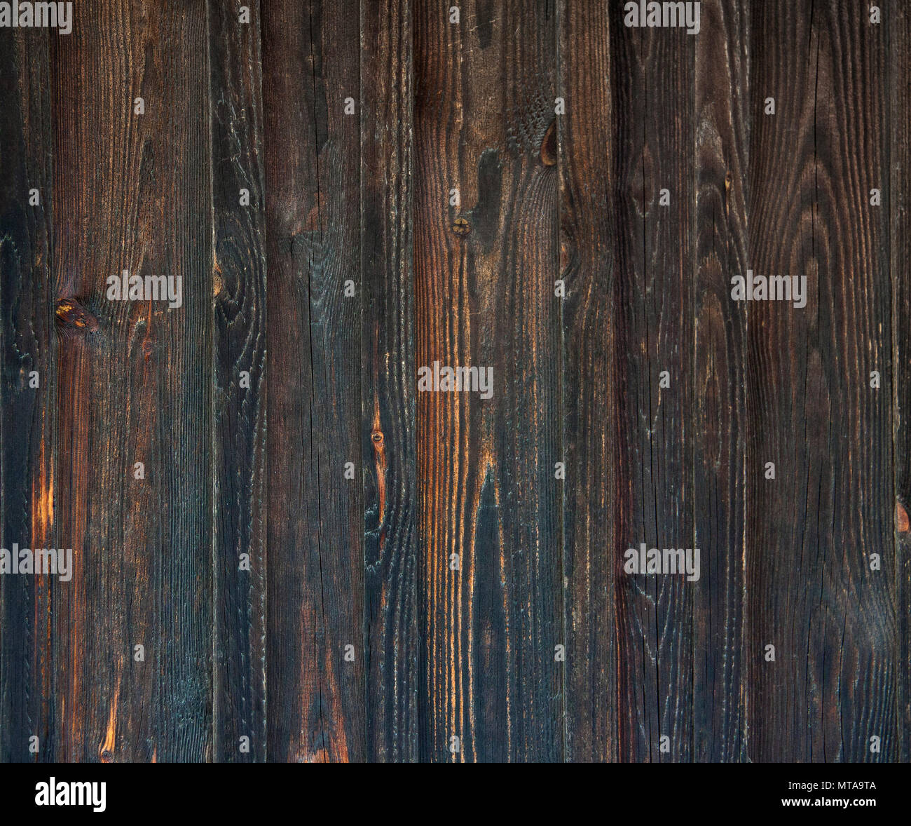 Il vecchio di legno dipinto, tessitura o dello sfondo Foto Stock