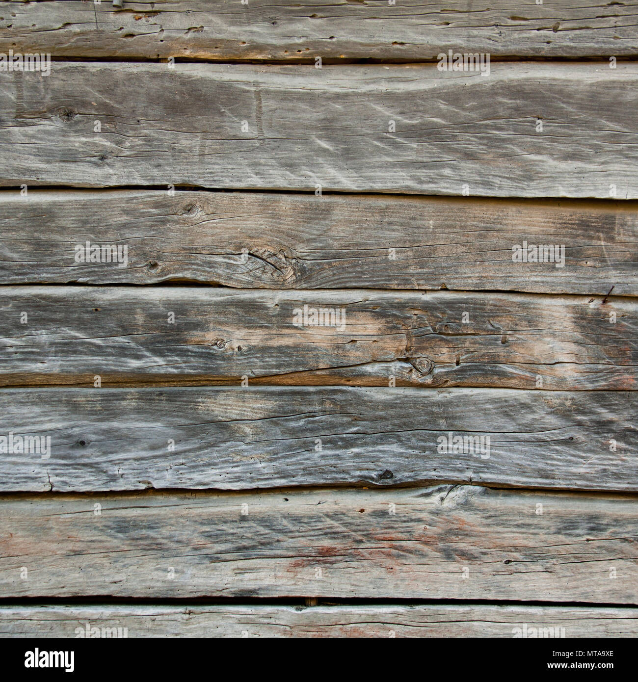 Sullo sfondo di un vecchio fienile in legno pannelli Foto Stock