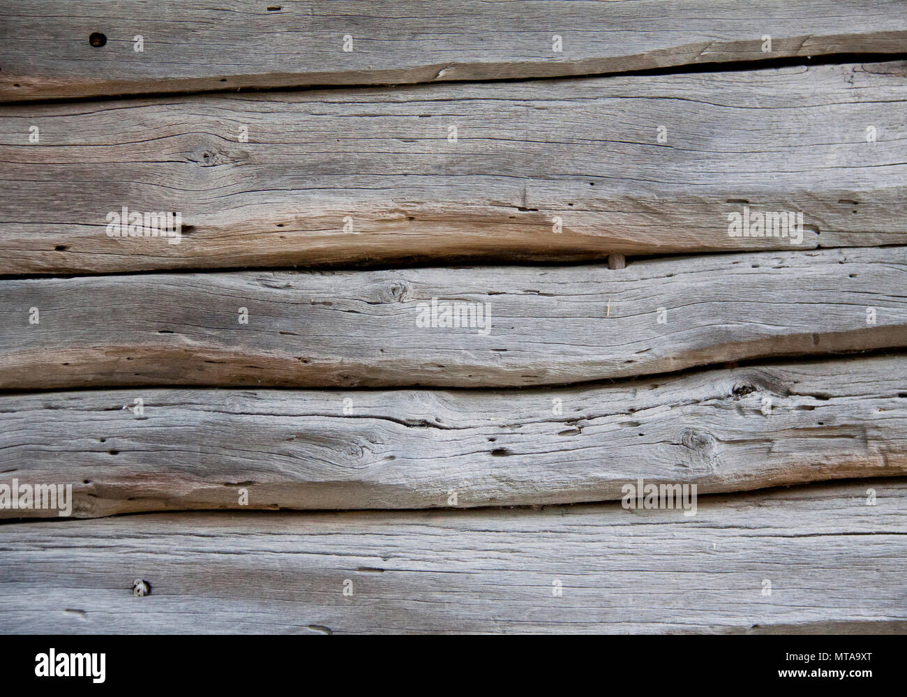 Sullo sfondo di un vecchio fienile in legno pannelli Foto Stock