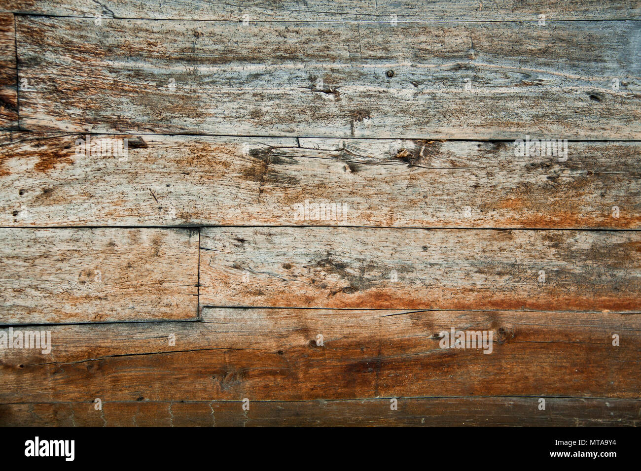 Vecchio Vintage grunge di pannelli di legno sfondo Foto Stock
