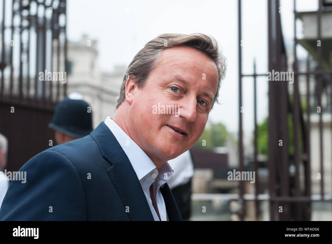St Stephen's ingresso, la Casa del Parlamento, Westminster, London. 5 settembre 2016. Ex primo ministro britannico arriva presso il St Stephen's ingresso Foto Stock
