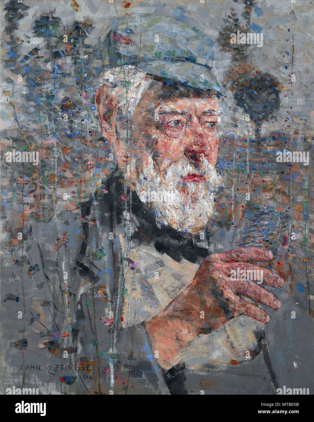 Pringle Giovanni Quinton - Uomo con custodia di tabacco Foto Stock