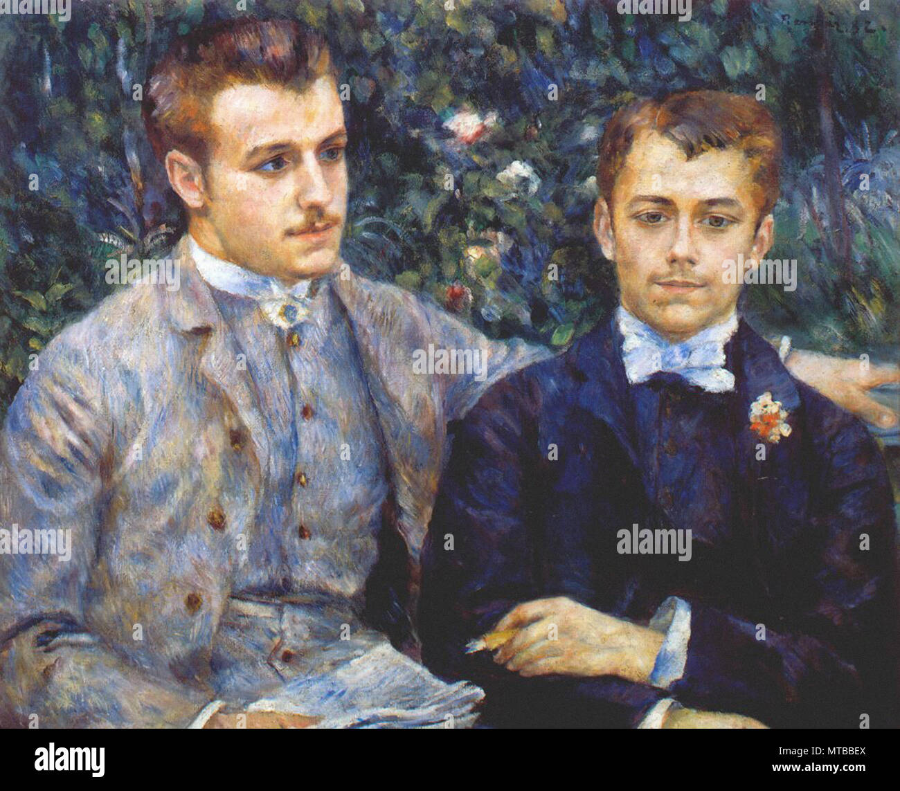 Pierre-Auguste Renoir - Charles e Georges Durand-Ruel 1882 Foto Stock