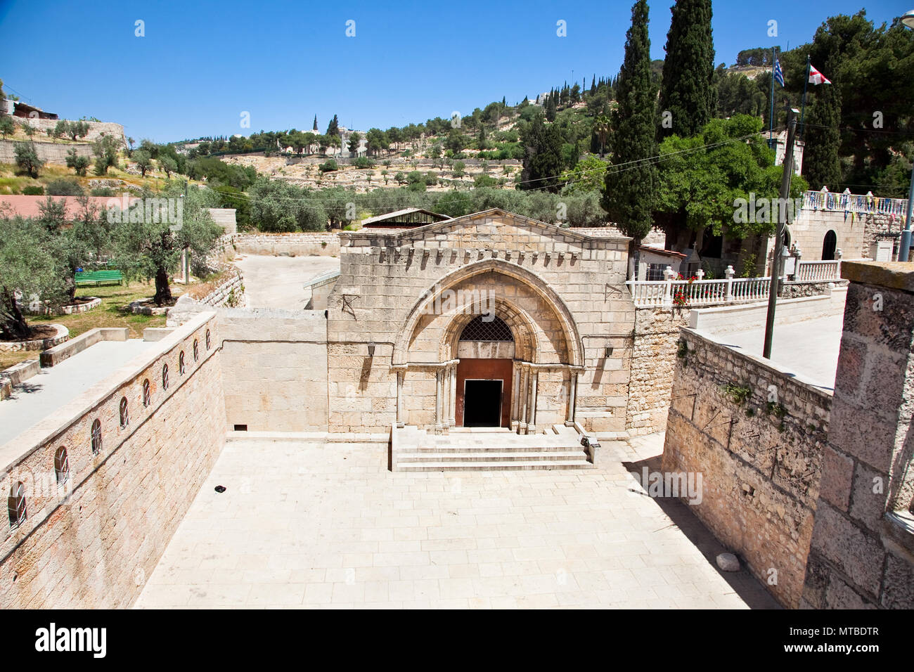 La tomba di Maria. Questo è considerato per essere il luogo di sepoltura di Maria Madre di Gesù. Gerusalemme, Israele. Foto Stock