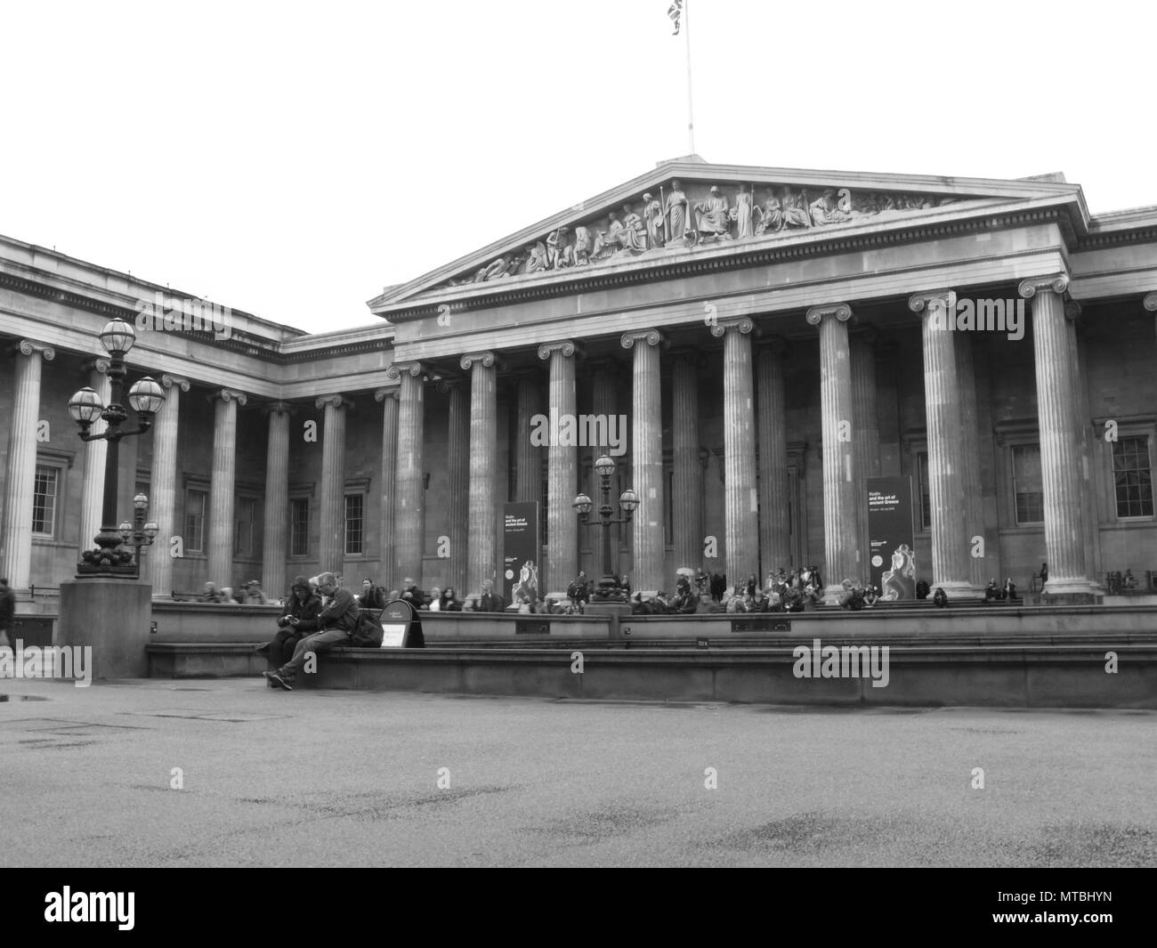 British Museum, Great Russell Street, Londra, Inghilterra Foto Stock