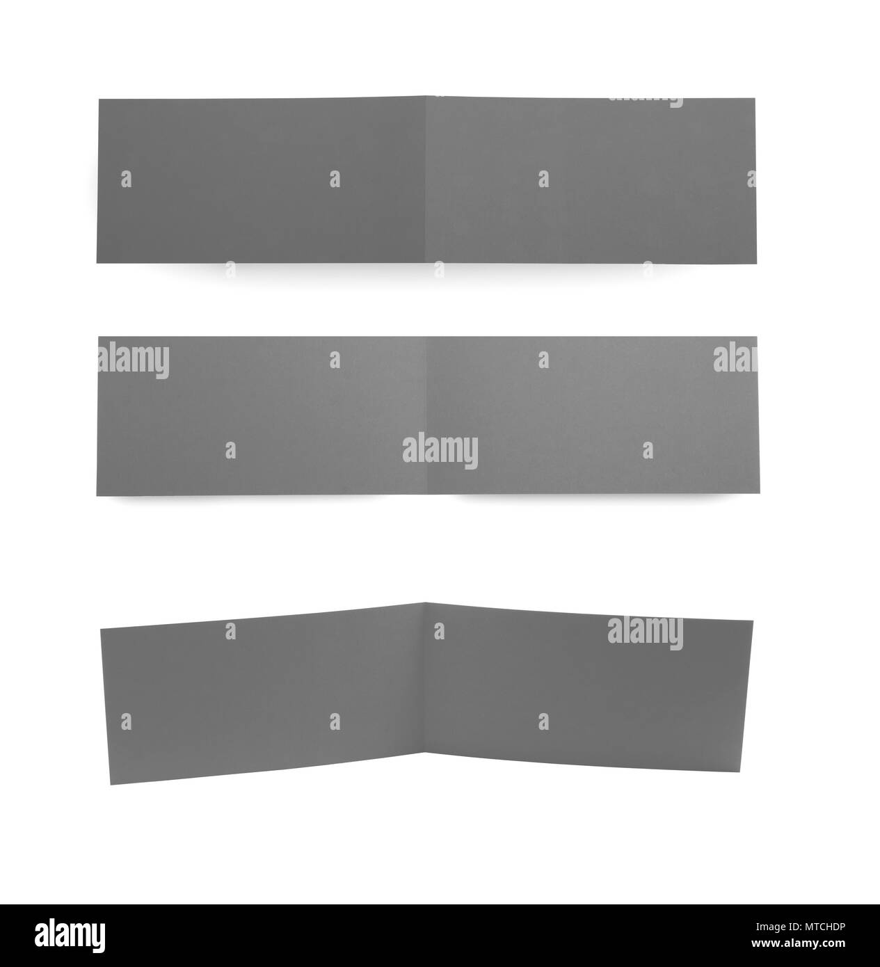 Nero scheda vuota su grigio per sostituire il tuo design Foto Stock