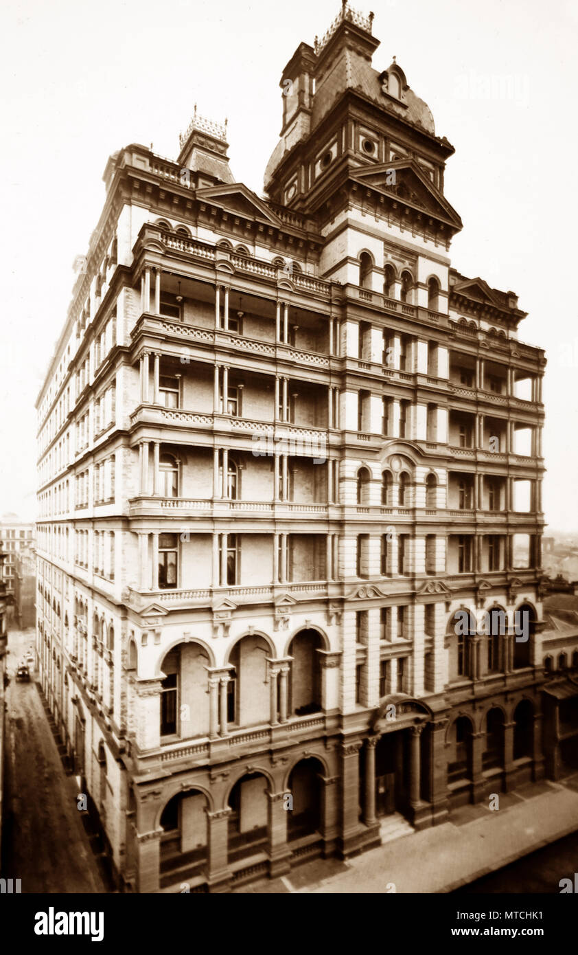 L'Hotel Australia, Sydney, NSW, PERIODO VITTORIANO Foto Stock