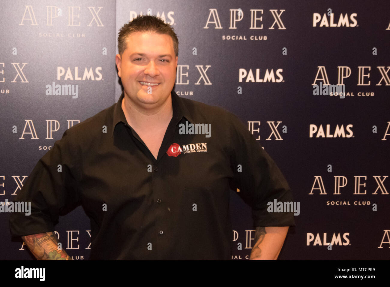 Eric, hobbie intoxicologist, passeggiate il tappeto rosso in apertura di Apex Club sociale il 26 maggio del 2018 a Las Vegas, NV. Foto Stock