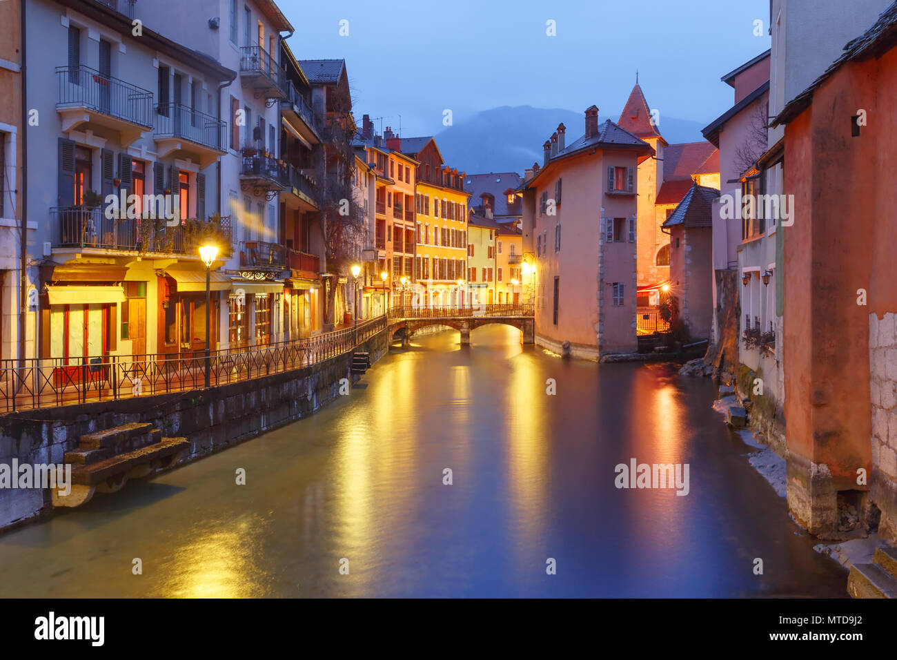 Annecy, denominato venezia delle alpi, Francia Foto Stock