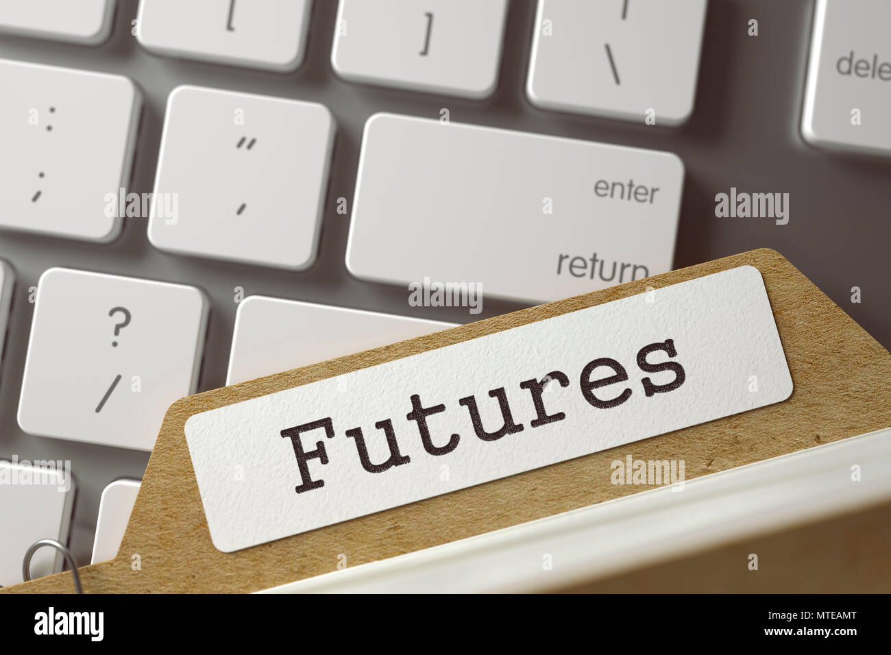 Indice scheda Futures. Foto Stock