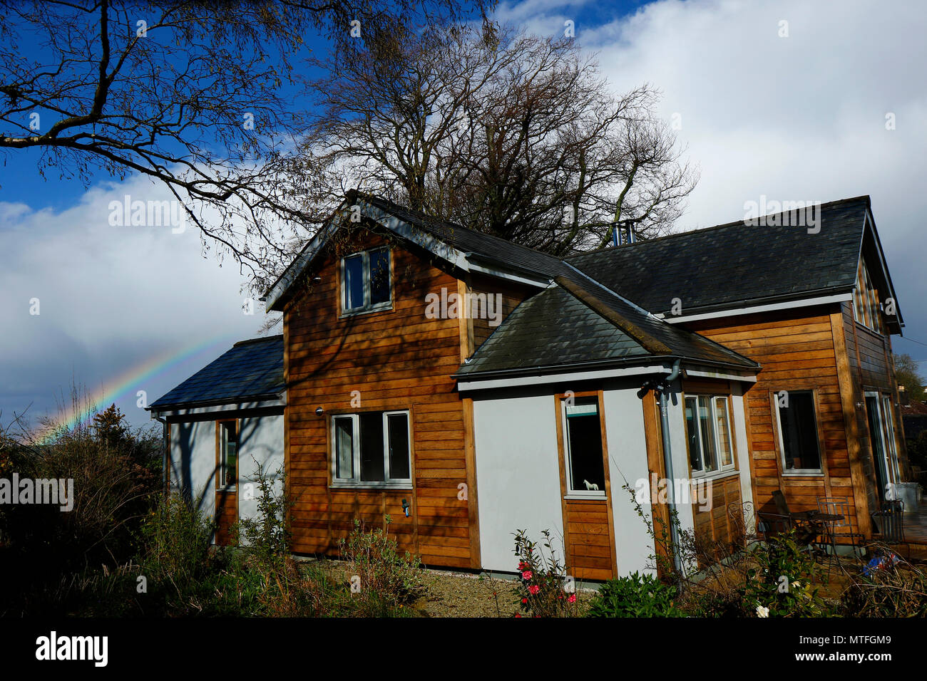 Doppio arcobaleno Foto Stock