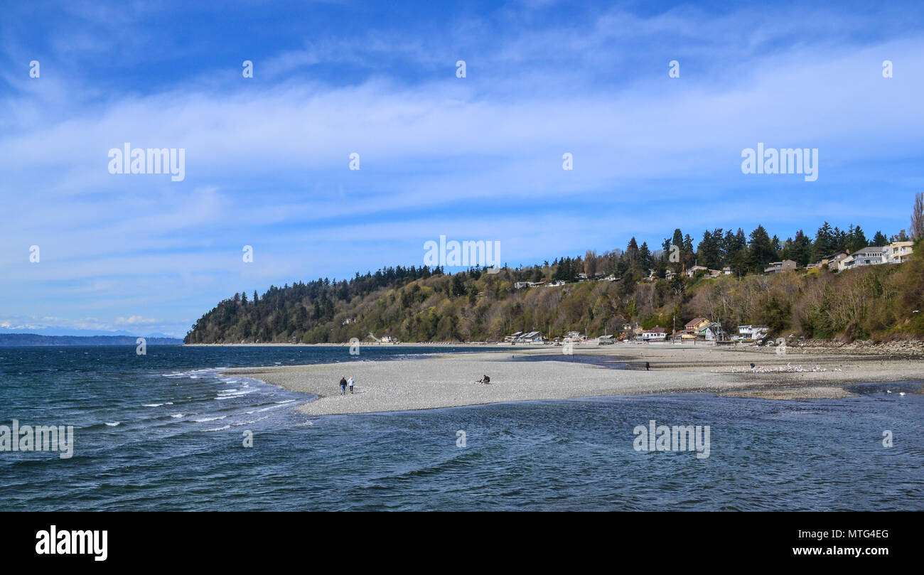 Stato di acqua salata Park in Des Moines Washington vicino Seattle, WA, Stati Uniti d'America Foto Stock