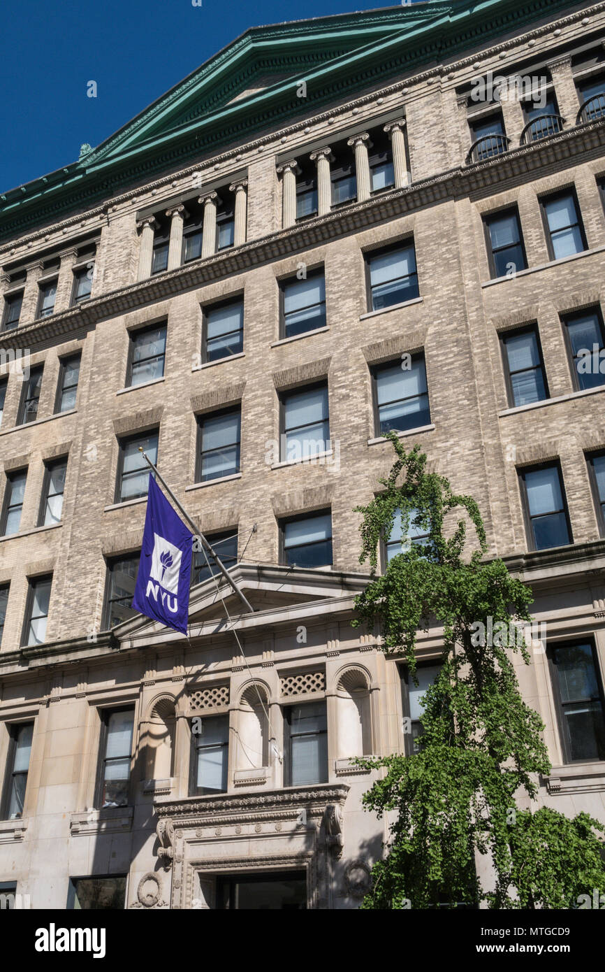 NYU Classe edifici, Greenwich Village, New York, Stati Uniti d'America Foto Stock