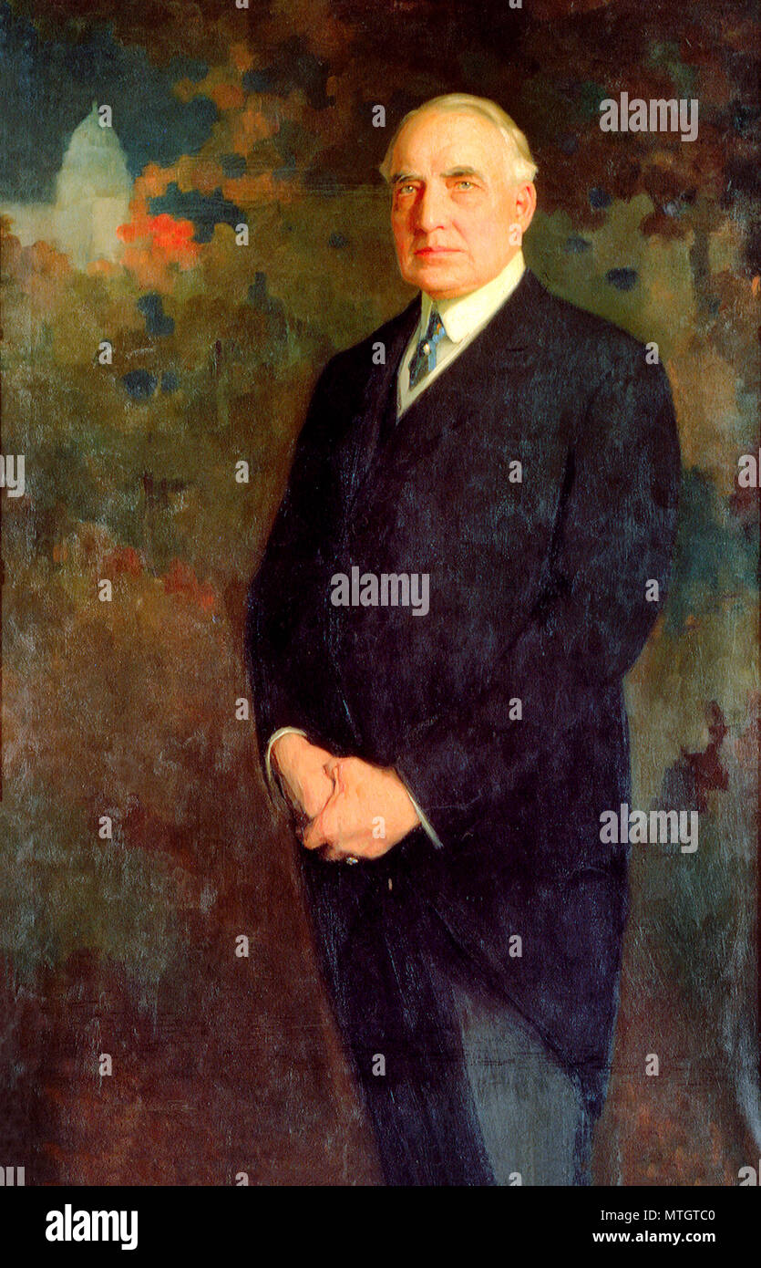 Gazzetta Presidential Ritratto di Warren G. Harding, 1922 Foto Stock