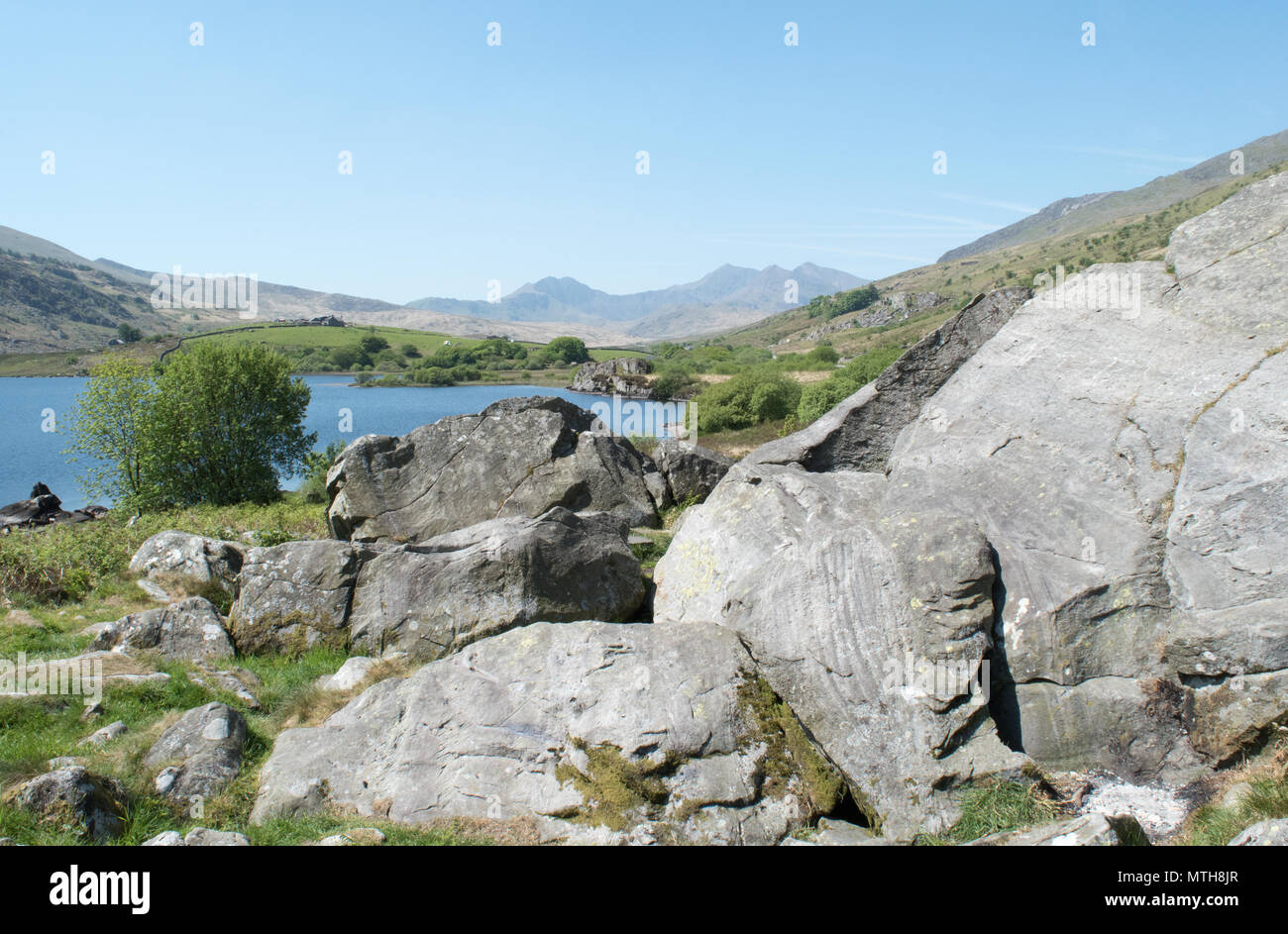 Llyn Mymbyr Foto Stock