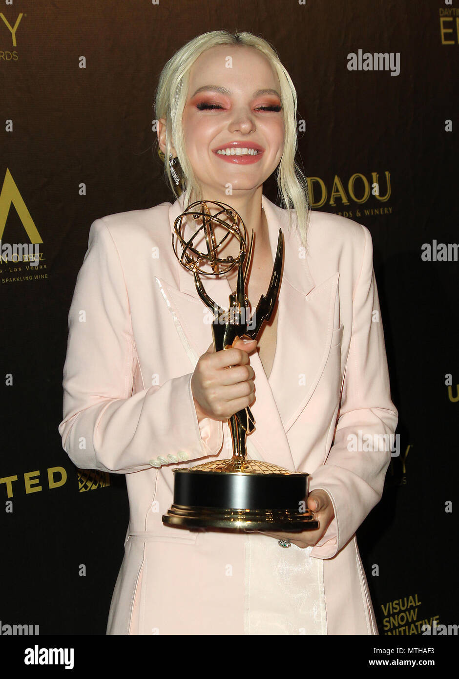 Quarantacinquesimo Giorno annuale Creative Arts Emmy Awards 2018 Sala stampa tenutasi a Pasadena Civic Center a Pasadena, in California. Dotato di: Colomba Cameron dove: Los Angeles, California, Stati Uniti quando: 28 Apr 2018 Credit: Adriana M. Barraza/WENN.com Foto Stock