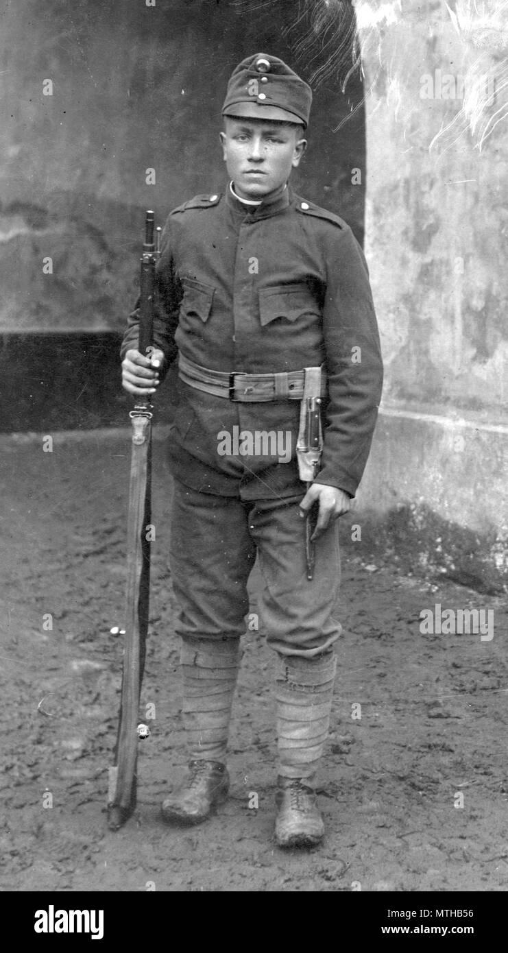 Soldato austriaco uniforme di ww1 Foto Stock