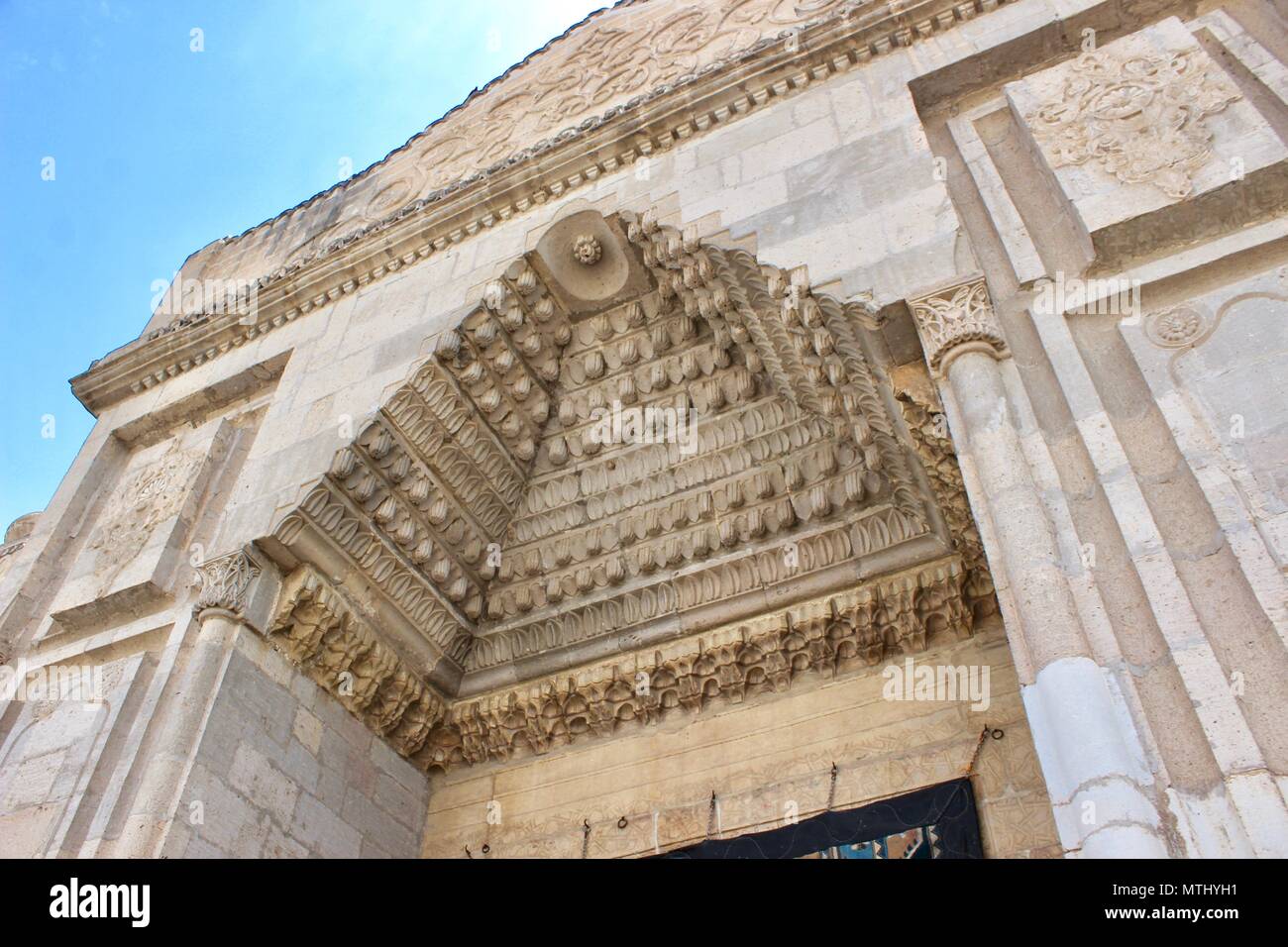 Aksaray Ulu Camii Taş Kapısı Foto Stock