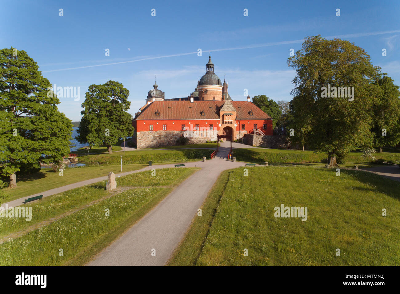 Il castello di Gripsholm entrata principale Foto Stock