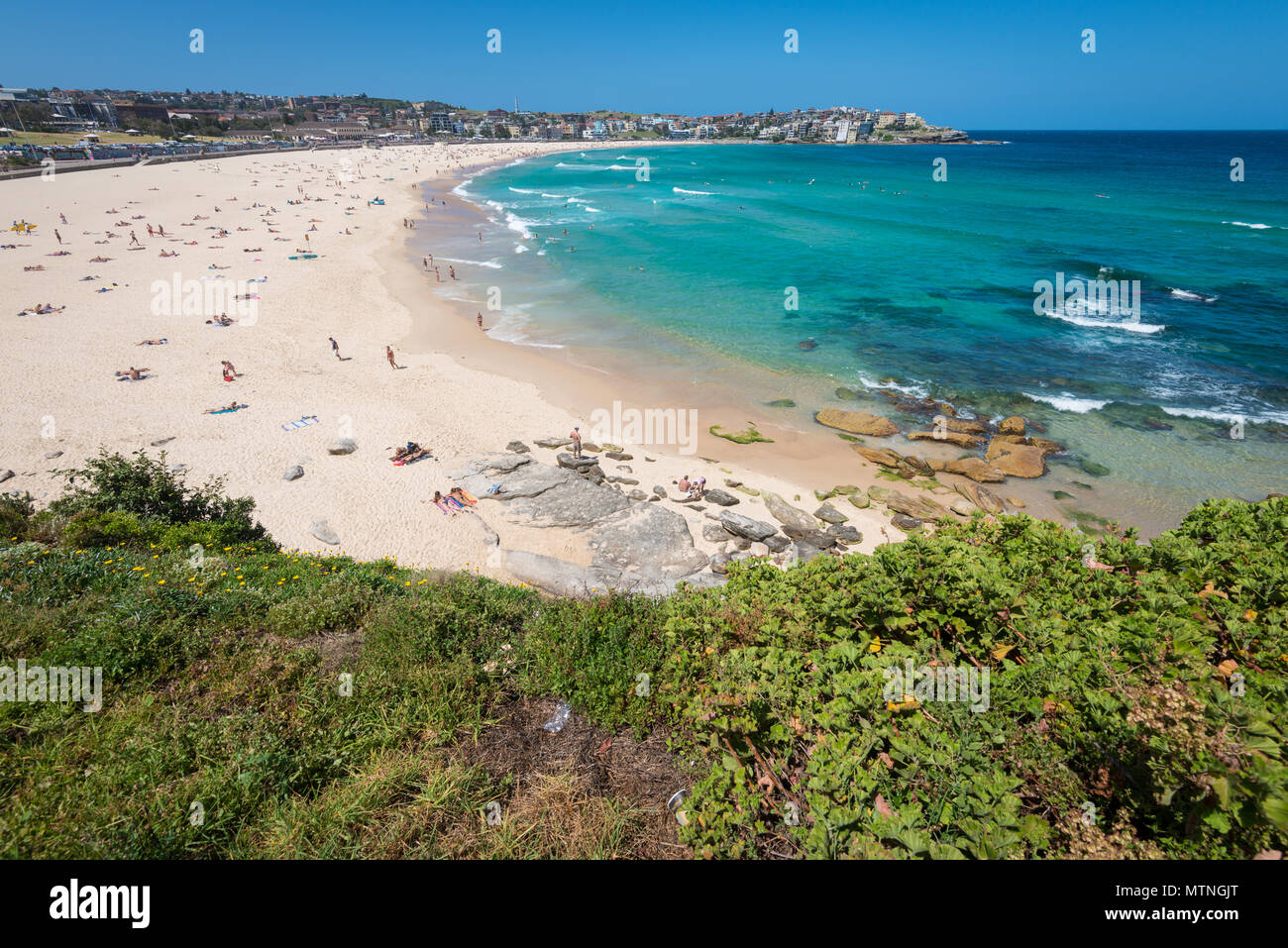 Viste di Bondi Beach, Sydney, Australia Foto Stock