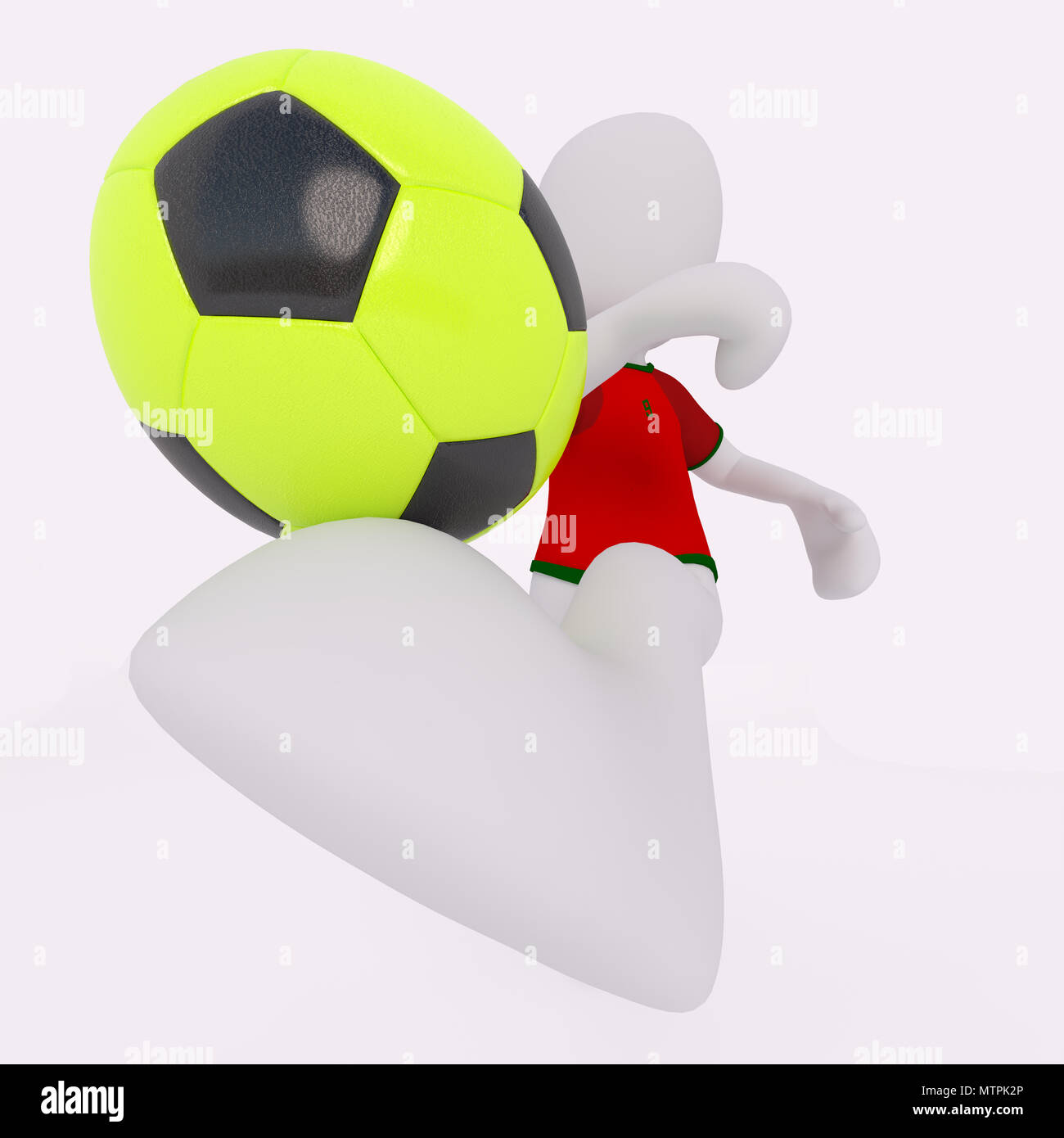 Fooball situazioni su un gioco di calcio Foto Stock