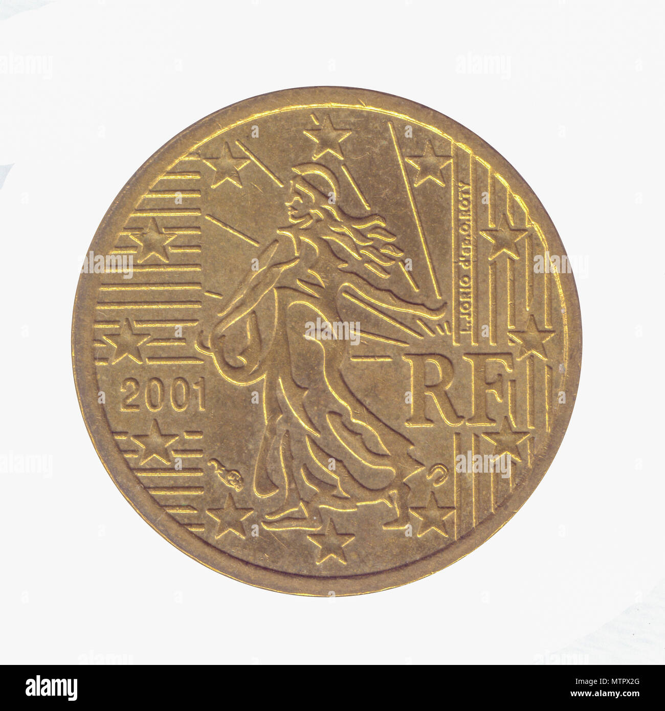 10 centesimi di Euro Nordic gold coin (Francia) Foto Stock