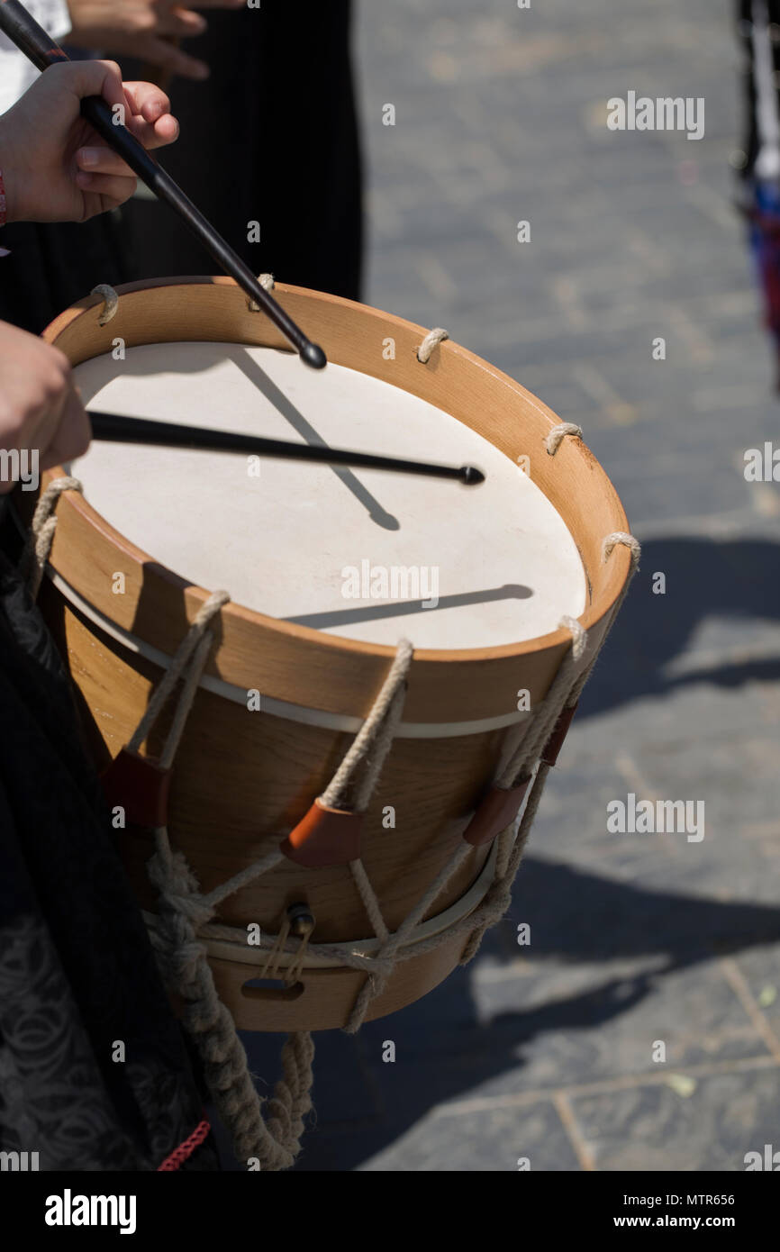 In prossimità di un tamburo Foto Stock
