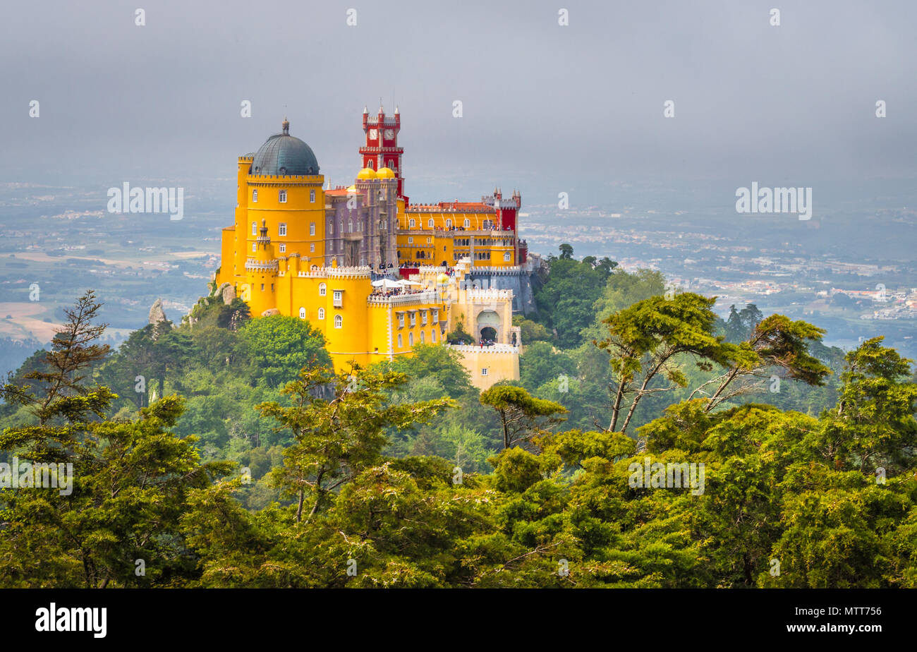 Pena nel Palazzo di Sintra Portogallo Foto Stock