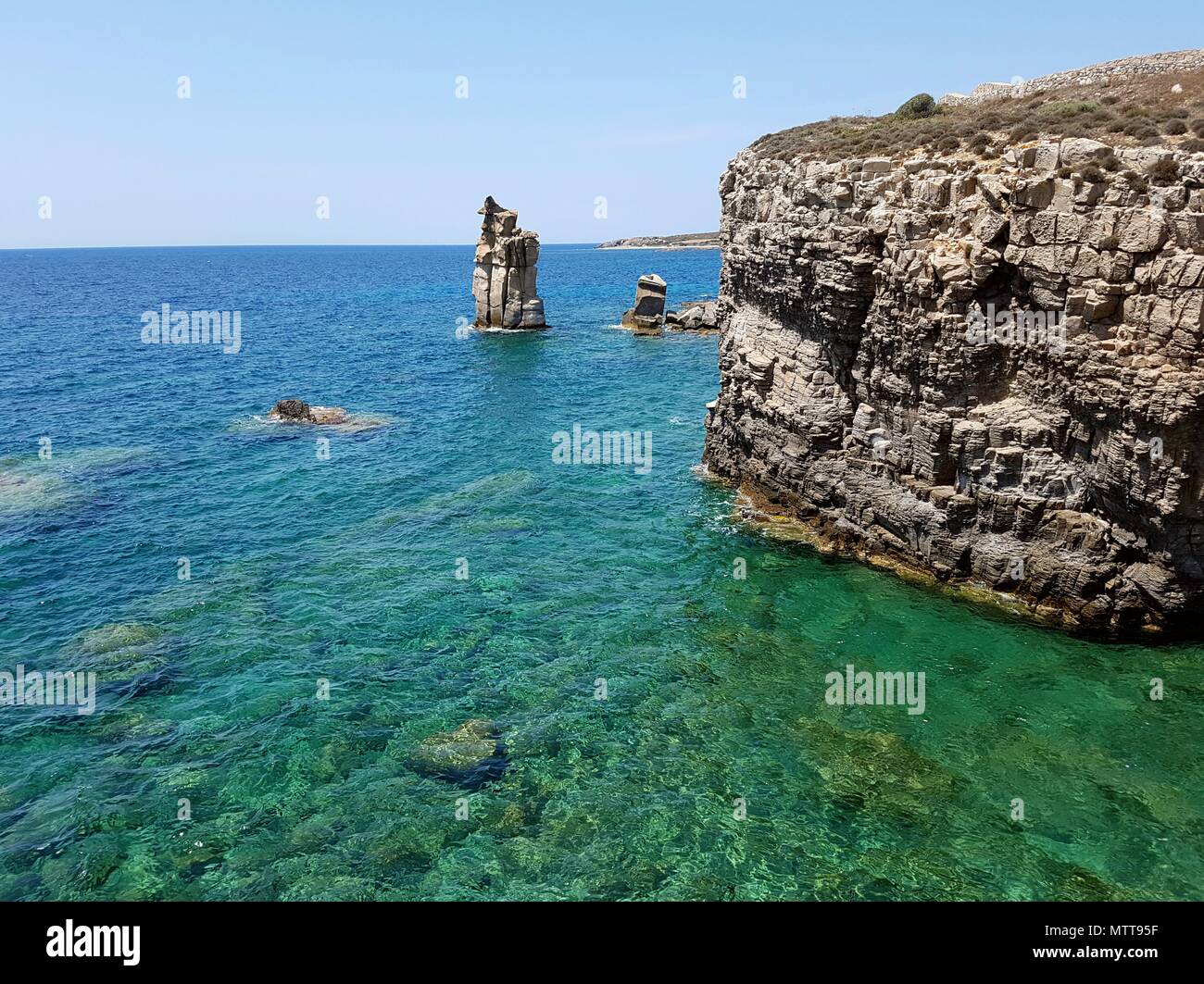 Le colonne, Carloforte, Sardegna Foto Stock