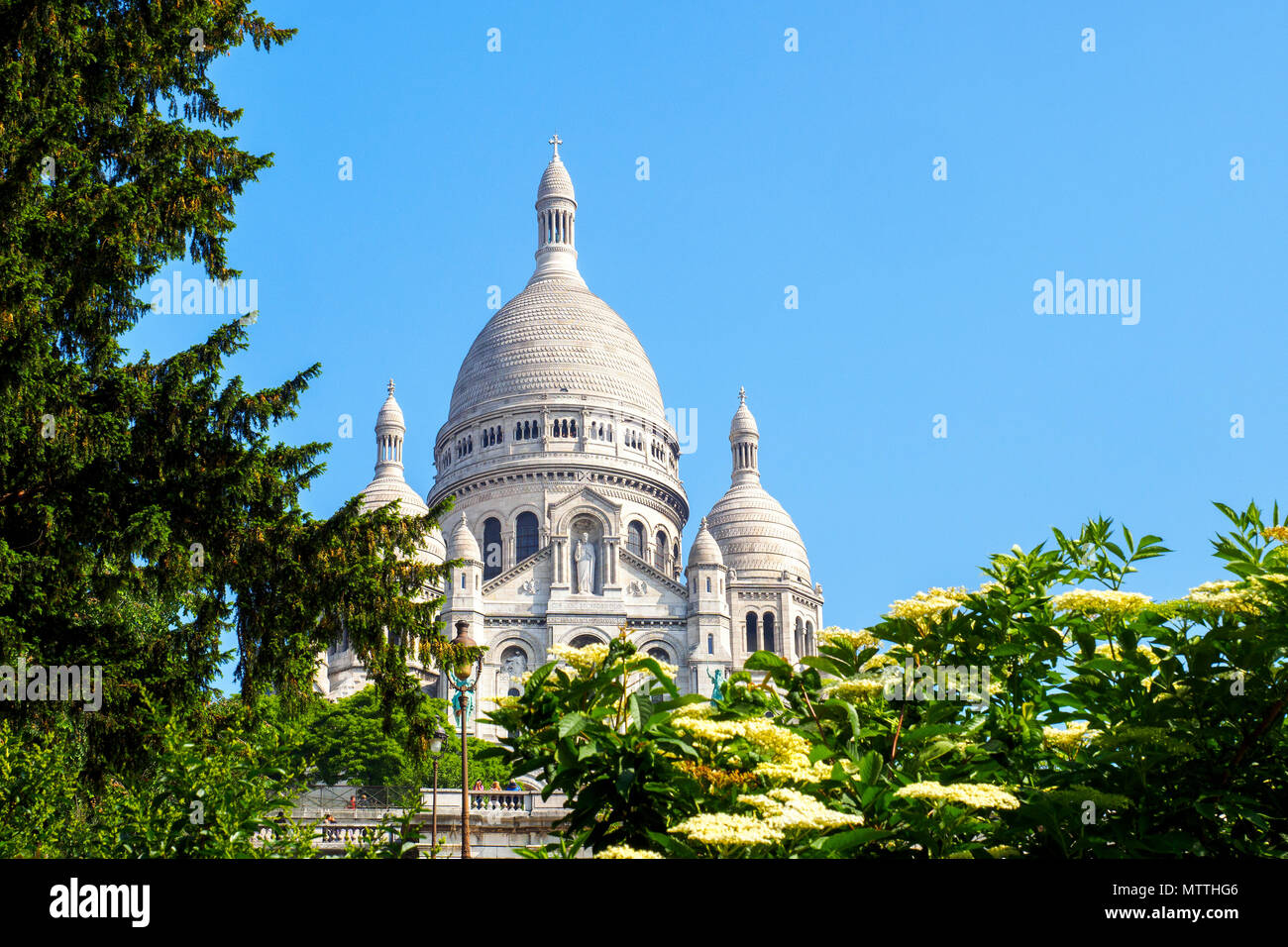 Basilica del Sacro Cuore a Montmartre - Parigi, Francia Foto Stock
