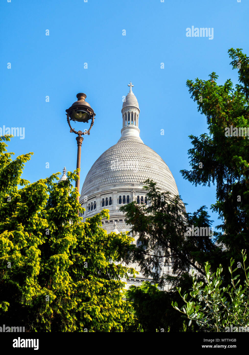 Basilica del Sacro Cuore a Montmartre - Parigi, Francia Foto Stock