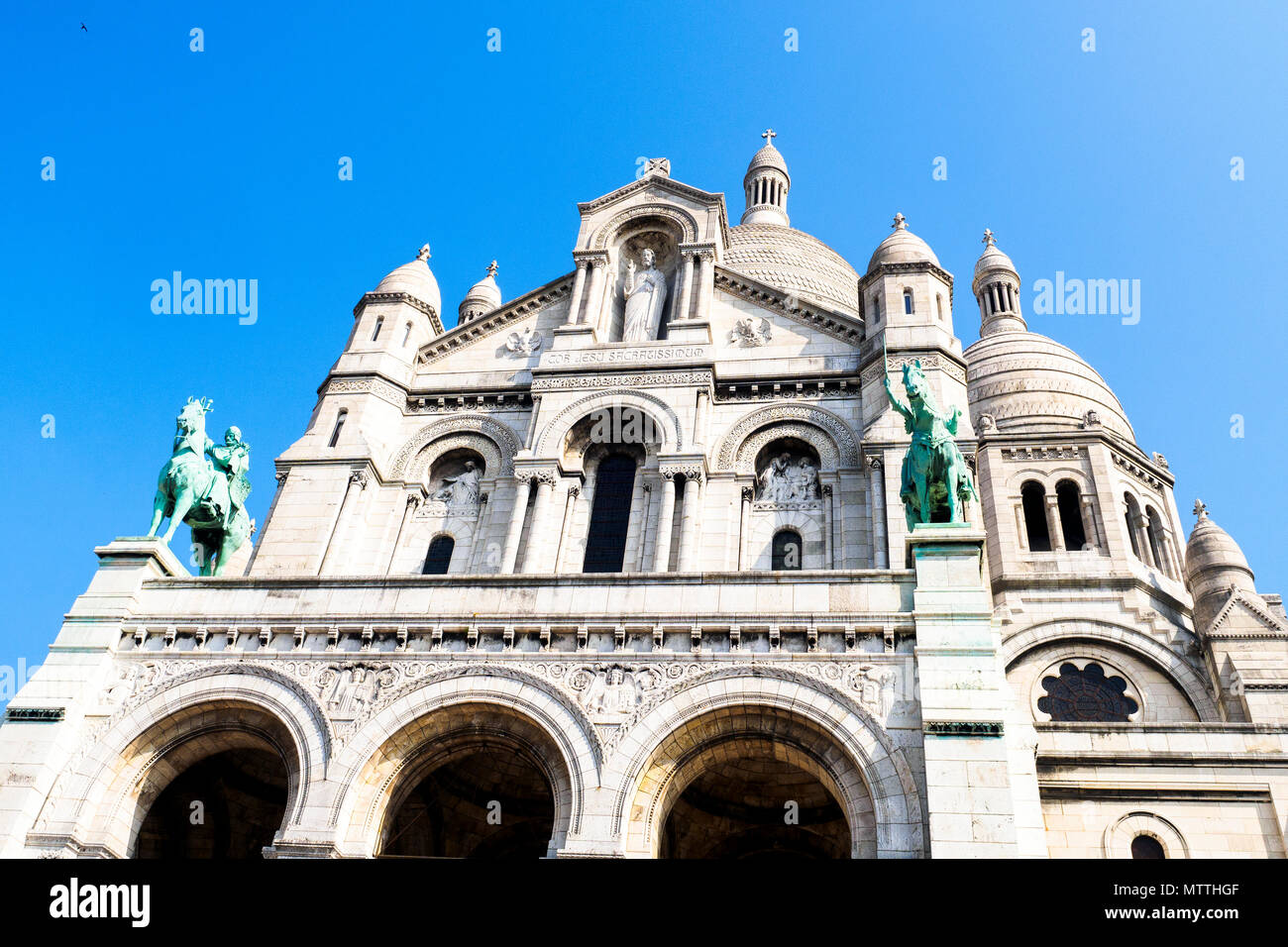 Basilica del Sacro Cuore a Montmartre - Parigi, Francia Foto Stock