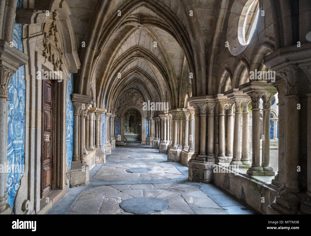 Chiostri in Porto Cattedrale ( Se do Porto ), Porto, Portogallo Foto Stock