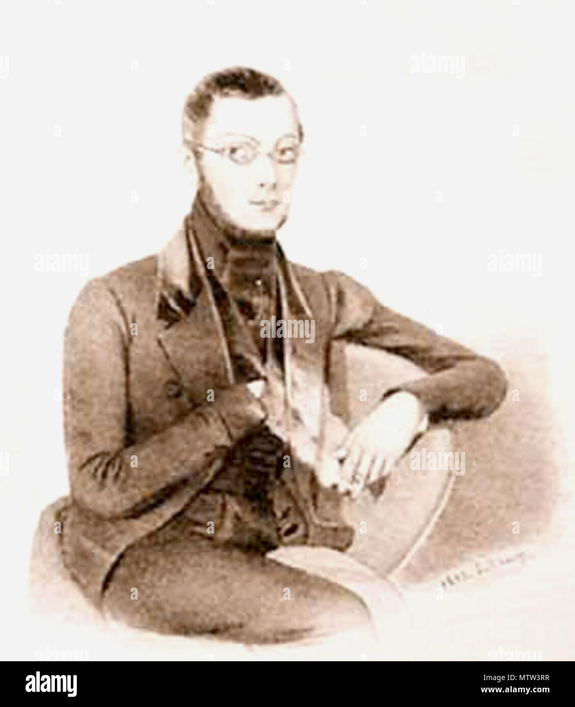 . Nikolay Ivanovich Pavlishev . prima di 1877. Anonimo piastra 445 Nikolay Ivanovich Pavlischev Foto Stock