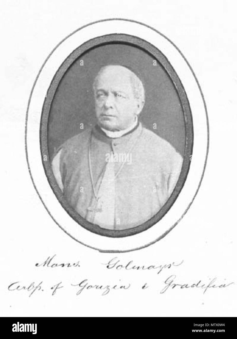 . Inglese: Andrej Gollmayr nel Primo Concilio Vaticano Album di foto . 1869/1870. 45 sconosciuto Andrej Gollmayr, Primo Concilio Vaticano Album di foto Foto Stock