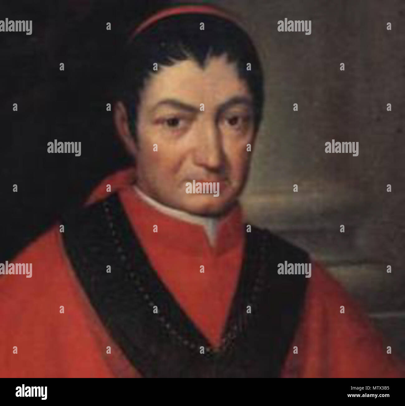 . Deutsch: Kardinal Pasquale Gizzi . 1844. zeitgenössischer Maler 469 Pasquale Gizzi Foto Stock