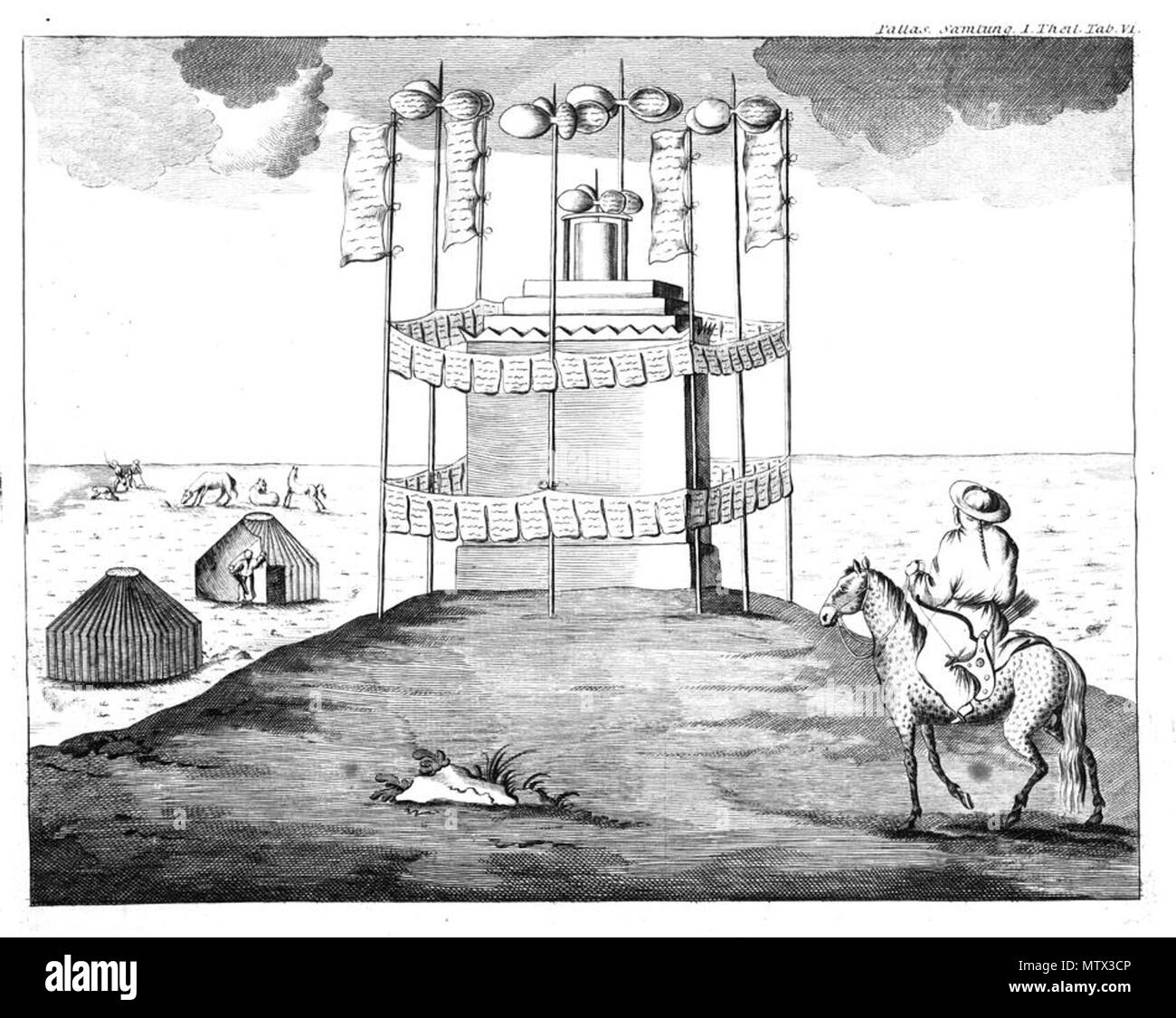 540 Sammlungen historischer Nachrichten über die mongolischen Völkerschaften - Un obo Foto Stock